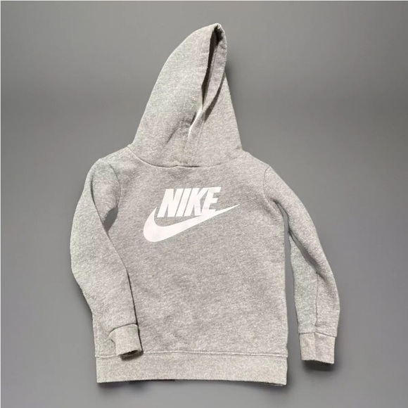 Nike Boys Pullover Hoodie Sweat Shirt Gray  Size 2T Logo Great Condition - Picture 3 of 8